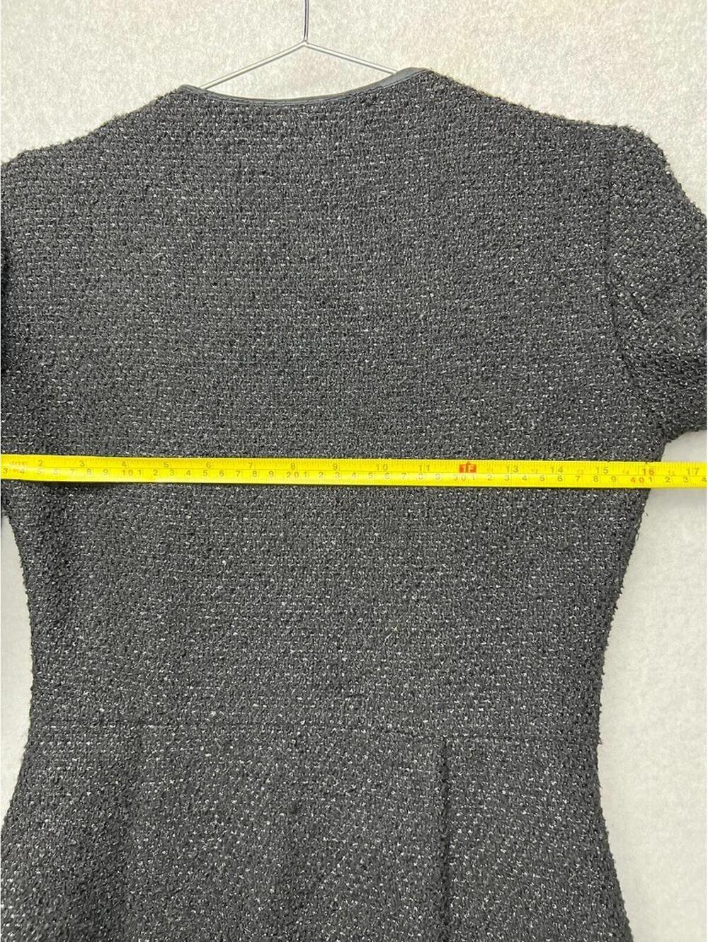 Zara Tweed Double Breasted Blazer Tuxedo Mini Dress S Preppy Academia Old Money - Picture 4 of 14